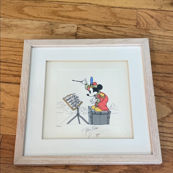 Signed Ron Dias 1994 Rare Disney Art 